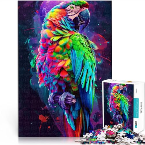 Puzzle mit 2000 Teilen für Erwachsene, Papagei, Denkspiel, jedes Teil ist einzigartig – anspruchsvolles Familienspiel, 70 x 100 cm, für Teenager ab 14 Jahren von SYUNFEI