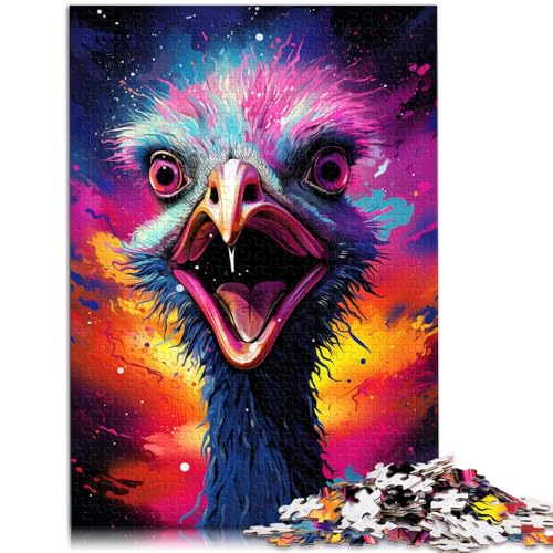 1000-teiliges Puzzle für Erwachsene. Farbiges Straußen-Denkspiel, ganze Familie. 50 x 75 cm, für 14-Jährige. von SYUNFEI