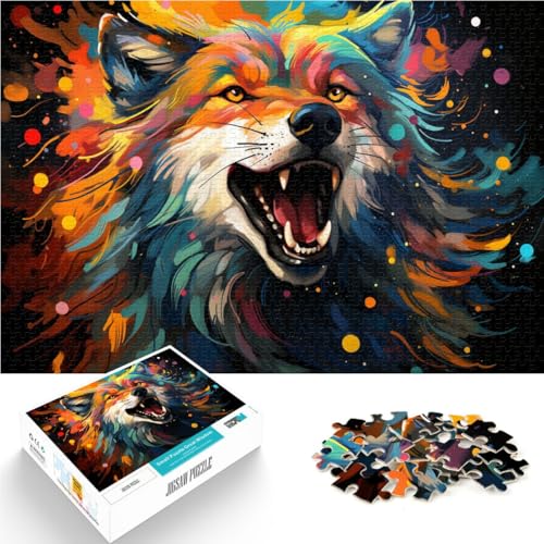 Puzzle für Erwachsene, 2000 Teile, bunter Wolf, Denkspiel, anspruchsvoll, Aber unterhaltsam und humorvoll, 69 x 90 cm, für 14-Jährige Puzzle für Erwachsene, 2000 Teile, bunter Wolf, Denkspiel, anspruchsvoll, Aber unterhaltsam und humorvoll, 69 x 90 cm, für 14-Jährige von SYUNFEI