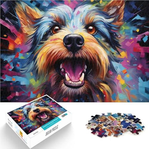 Puzzle für Erwachsene, 1000 Teile, Farbiges Hundegemälde, Puzzle für Lernspiele, Herausforderungsspielzeug, EIN Kunstwerk, 50 x 75 cm, für 14-Jährige Puzzle für Erwachsene, 1000 Teile, Farbiges Hundegemälde, Puzzle für Lernspiele, Herausforderungsspielzeug, EIN Kunstwerk, 50 x 75 cm, für 14-Jährige von SYUNFEI