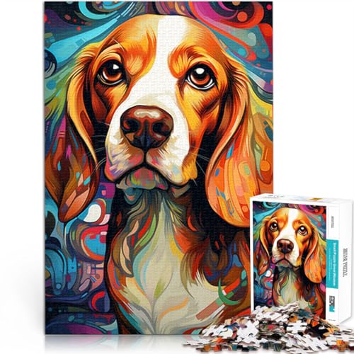 Puzzle für Erwachsene, 1000 Teile, Beagle-Hund, Puzzle für Lernspiele, Herausforderungsspielzeug, Wichtelgeschenke, 50 x 75 cm, für 14-Jährige Puzzle für Erwachsene, 1000 Teile, Beagle-Hund, Puzzle für Lernspiele, Herausforderungsspielzeug, Wichtelgeschenke, 50 x 75 cm, für 14-Jährige von SYUNFEI