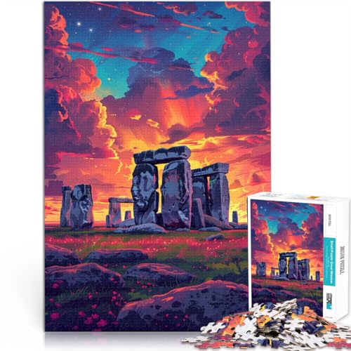 Puzzle 2000 Teile für Erwachsene, buntes Stonehenge-Puzzle als Geschenk, anspruchsvolles Puzzlespiel und Familienspiel, 27,56 x 39,37 Zoll Puzzle 2000 Teile für Erwachsene, buntes Stonehenge-Puzzle als Geschenk, anspruchsvolles Puzzlespiel und Familienspiel, 27,56 x 39,37 Zoll von SYUNFEI