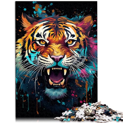 Puzzle für Erwachsene, 2000 Teile, bunter Tiger, für Familienspaß, ganze Familie, 70 x 100 cm, für 14-Jährige von SYUNFEI