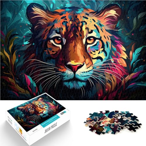Puzzle mit 1000 Teilen für Erwachsene, farbenfrohes Tiger-Malen, lustige Spiele für die ganze Familie, Lernspiel für Geburtstag, Weihnachten,38x52cm Puzzle mit 1000 Teilen für Erwachsene, farbenfrohes Tiger-Malen, lustige Spiele für die ganze Familie, Lernspiel für Geburtstag, Weihnachten,38x52cm von SYUNFEI