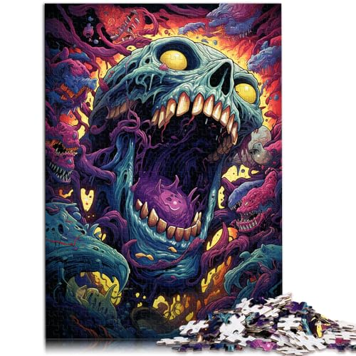 Puzzle für Erwachsene, 1000 Teile, buntes Totenkopf-Monster-Puzzlespiel, einzigartige Geburtstags, 26x38cm, für 14-Jährige Puzzle für Erwachsene, 1000 Teile, buntes Totenkopf-Monster-Puzzlespiel, einzigartige Geburtstags, 26x38cm, für 14-Jährige von SYUNFEI