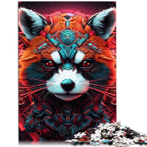 1000-teiliges Puzzle für Erwachsene, bunter roter Panda, Lernspiele für Zuhause, DIY-Spielzeug, tolle Geschenke und Spielzeuge,38x52cm, für Teenager ab 14 Jahren von SYUNFEI
