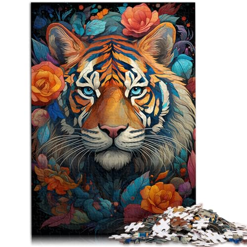 1000-teiliges Puzzle für Erwachsene, da Vinci-Tiger, für Puzzle, Familienspiel, Stressabbau, schwieriges Herausforderungspuzzle, 10,27 x 14,96 Zoll von SYUNFEI