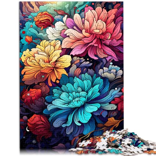 Puzzle für Erwachsene, 1000 Teile, wunderschönes Blumenmeer, Puzzle für Lernspiele, Herausforderung, Spielzeug, Geschenkideen, 26x38cm von SYUNFEI