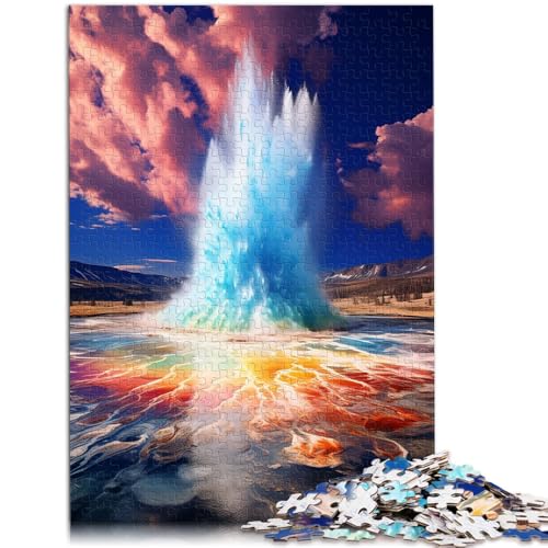 1000-teiliges Puzzle für Erwachsene, der Geysir-Cartoon-Puzzle, Wichtelgeschenke,50x75cm, für Teenager ab 14 Jahren von SYUNFEI