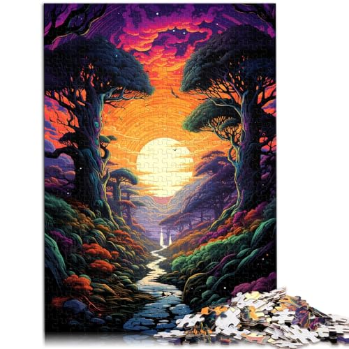 Puzzle für Erwachsene, 1000 Teile, der geheimnisvolle Wald, Spielzeug, Denkspiel, ganze Familie, 14,96 Zoll x 20,47 Zoll von SYUNFEI