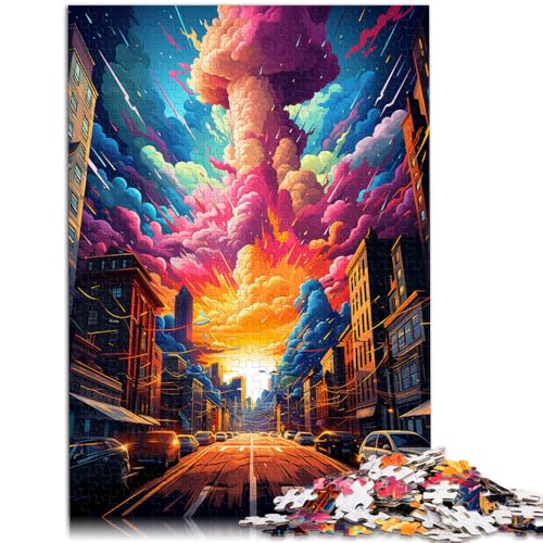 Puzzle für Erwachsene, 1000 Teile, dynamisches Stadtbild, Lernspiele, Heimdekorationspuzzle, tolles Geschenk,38x52cm, für Teenager ab 14 Jahren von SYUNFEI