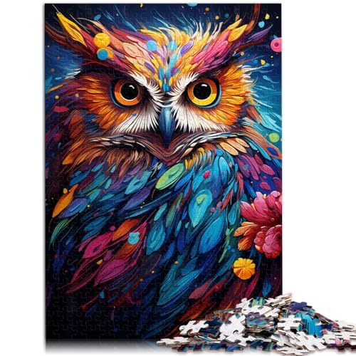 1000-teiliges Puzzle für Erwachsene, eine Eule in Regenbogenfarben, Lernspiele, Heimdekoration, Puzzle, verbessert das Gedächtnis, 50 x 75 cm 1000-teiliges Puzzle für Erwachsene, eine Eule in Regenbogenfarben, Lernspiele, Heimdekoration, Puzzle, verbessert das Gedächtnis, 50 x 75 cm von SYUNFEI