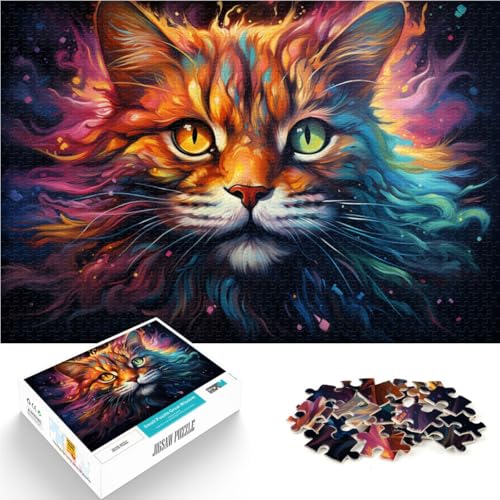 1000-teiliges Puzzle für Erwachsene, Katzen-Lernspielzeug, ganze Familie,38x52cm, für Teenager ab 14 Jahren 1000-teiliges Puzzle für Erwachsene, Katzen-Lernspielzeug, ganze Familie,38x52cm, für Teenager ab 14 Jahren von SYUNFEI