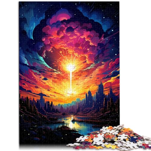 Puzzle für Erwachsene, 2000 Teile, farbenfrohe Sonnenuntergangsstadt, Entspannungsspiele, Lernspiel für Geburtstag, Weihnachten, 70 x 100 cm, für 14-Jährige Puzzle für Erwachsene, 2000 Teile, farbenfrohe Sonnenuntergangsstadt, Entspannungsspiele, Lernspiel für Geburtstag, Weihnachten, 70 x 100 cm, für 14-Jährige von SYUNFEI