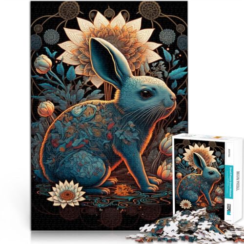 Puzzle für Erwachsene, 1000 Teile, Bunte Galaxie, Deutscher Schäferhund, unmögliches Puzzle, 19,7 x 29,5 Zoll, Weihnachts Geschenke von SYUNFEI
