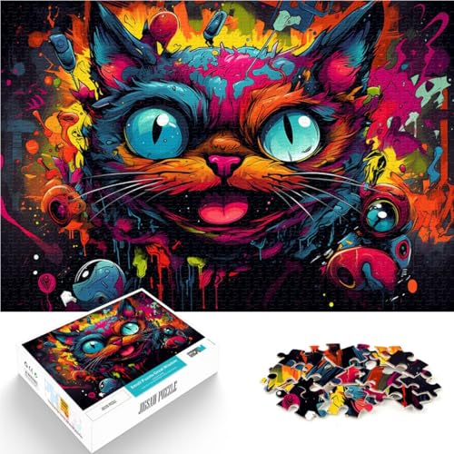 Puzzle 2000 Teile für Erwachsene, Katzen, lustige Spiele, helfen dem Gehirn, süchtig machendes Spielzeug zu trainieren und Geduld zu fördern, 27,56 Zoll x 39,37 Zoll von SYUNFEI