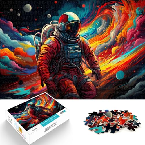 1000-teiliges Puzzle für Erwachsene, galaktischer Astronaut, Lernspielzeug, tolles Geschenk für Spiele,50x75cm, für Teenager ab 14 Jahren 1000-teiliges Puzzle für Erwachsene, galaktischer Astronaut, Lernspielzeug, tolles Geschenk für Spiele,50x75cm, für Teenager ab 14 Jahren von SYUNFEI