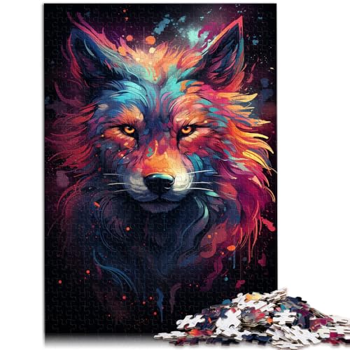 Puzzle für Erwachsene, 1000 Teile, galaktischer Tierwolf, Lernspiele, Heimdekoration, Puzzle, Heimkunstdekor, 10,27 x 14,96 Zoll von SYUNFEI