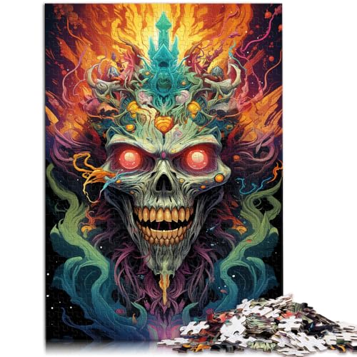 Puzzle für Erwachsene, 1000 Teile, geheimnisvolle Totenköpfe, Spielzeug, Denkspiel, Weihnachtswunschliste mit Weihnachtsmann,50x75cm, für Teenager ab 14 Jahren von SYUNFEI