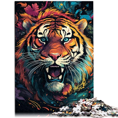 Puzzle für Erwachsene, 1000 Teile, geheimnisvolles Tigergemälde, das Puzzle, Wichtelgeschenke,50x75cm, für Teenager ab 14 Jahren Puzzle für Erwachsene, 1000 Teile, geheimnisvolles Tigergemälde, das Puzzle, Wichtelgeschenke,50x75cm, für Teenager ab 14 Jahren von SYUNFEI