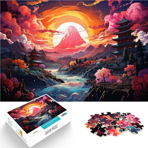 Puzzle für Erwachsene, 1000 Teile, japanische Landschaft, anspruchsvolles Spiel, Puzzle, einzigartige Heimdekoration und Geschenke, 50 x 75 cm, Puzzle für Erwachsene, 1000 Teile, japanische Landschaft, anspruchsvolles Spiel, Puzzle, einzigartige Heimdekoration und Geschenke, 50 x 75 cm, von SYUNFEI