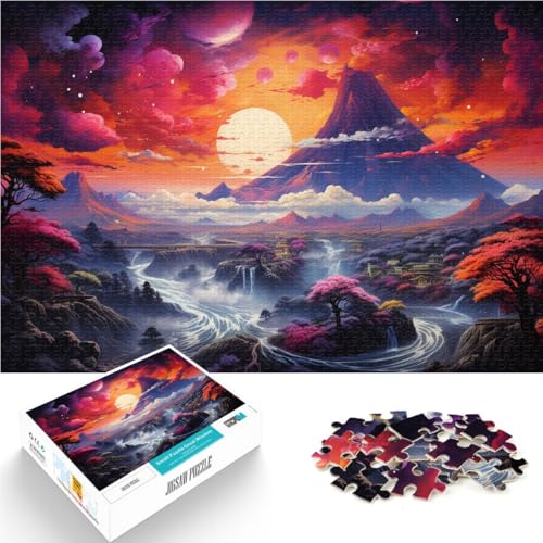 Puzzle für Erwachsene mit 1000 Teilen, japanische Sonnenuntergangslandschaft, Spielzeug, Lernspiele, Stressabbau, EIN Kunstwerk, 50 x 75 cm, Puzzle für Erwachsene mit 1000 Teilen, japanische Sonnenuntergangslandschaft, Spielzeug, Lernspiele, Stressabbau, EIN Kunstwerk, 50 x 75 cm, von SYUNFEI