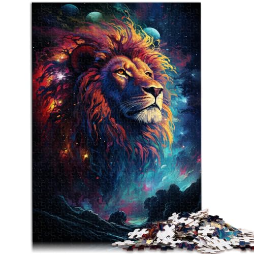Puzzle für Erwachsene mit 1000 Teilen, Weltraumlöwe, Spielzeug, Lernspiele, Stressabbau, tolle Geschenke und Spielzeuge, 50 x 75 cm, für Teenager ab 14 Jahren von SYUNFEI