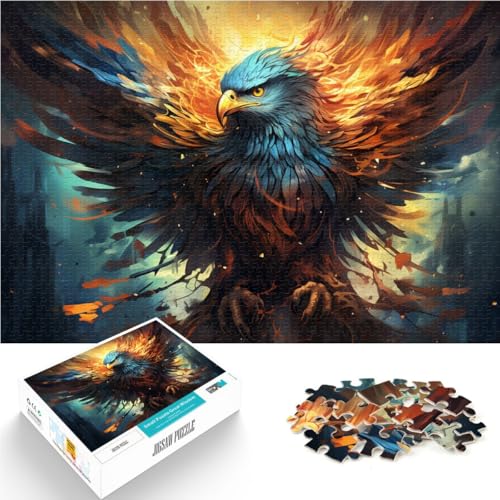 1000-teiliges Puzzle für Erwachsene, farbenfroher legendärer Phönix, Lernspiele, Heimdekorationspuzzle, EIN Kunstwerk, 50 x 75 cm von SYUNFEI