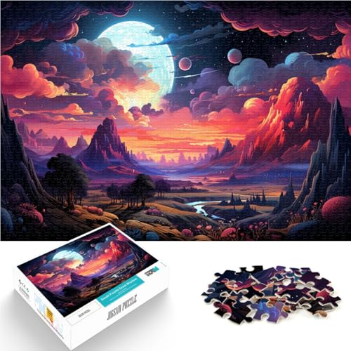 2000-teiliges Puzzle für Erwachsene, geheimnisvolle Berge, Heimdekorationspuzzle, einzigartige Geburtstags, 27,56 x 39,37 Zoll, für 14-Jährige von SYUNFEI