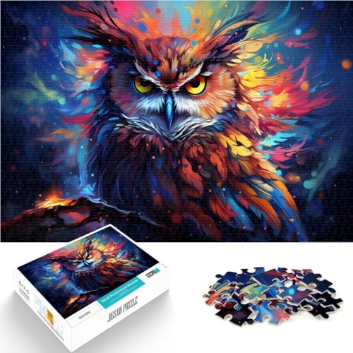 Puzzle für Erwachsene mit 1000 Teilen, mystische Eule, Spielzeug, Denkspiel, Herausforderung für die Gehirnintelligenz, süchtig machendes Spielzeug, 26x38cm, für 14-Jährige Puzzle für Erwachsene mit 1000 Teilen, mystische Eule, Spielzeug, Denkspiel, Herausforderung für die Gehirnintelligenz, süchtig machendes Spielzeug, 26x38cm, für 14-Jährige von SYUNFEI