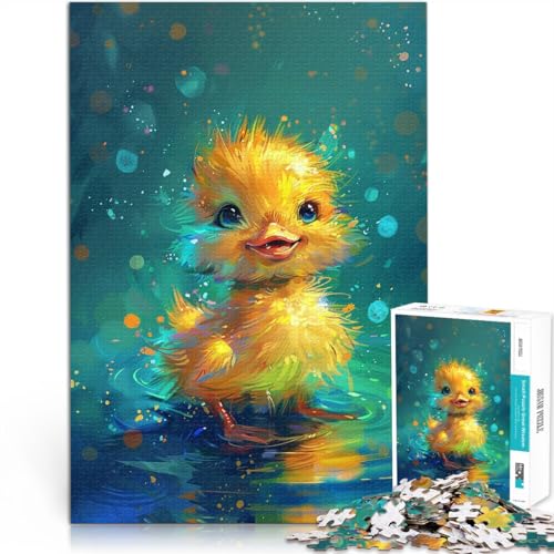 Puzzle für Erwachsene, 2000 Teile, süße kleine gelbe Ente, schwierig und herausfordernd, Staycation, Zeit totzuschlagen, 27,56 x 39,37 Zoll, von SYUNFEI