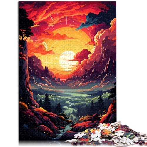Puzzle 1000 Teile für Erwachsene, schöne Landschaft, Cartoon-Puzzle, Geburtstagsgeschenk, Geschenke, Wandkunst, 10,27 x 14,96 Zoll, für 14-Jährige von SYUNFEI
