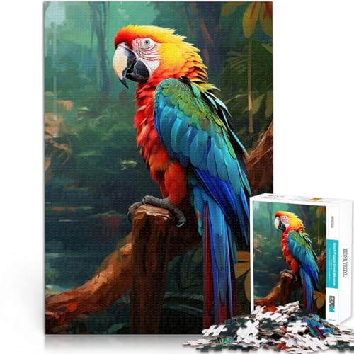 Puzzle 2000 Teile für Erwachsene, schönes Papagei-Cartoon-Puzzle für die Heimdekoration, 27,56 x 39,37 Zoll, geeignet für Jugendliche ab 14 Jahren von SYUNFEI