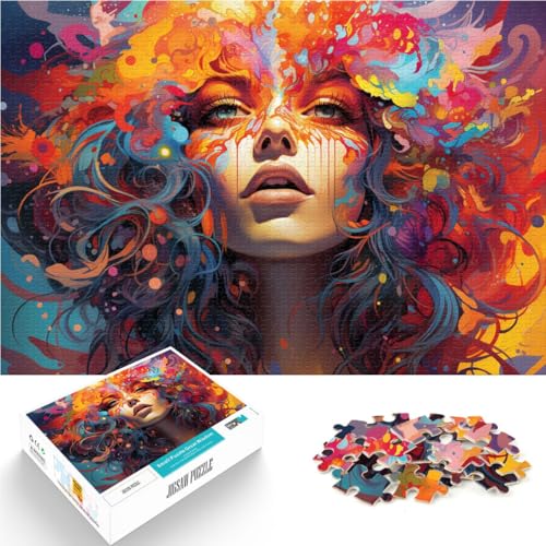 1000-teiliges Puzzle für Erwachsene, schönes Mädchen, Lernspiel, Herausforderungsspielzeug, tolles, 50 x 75 cm, für 14-Jährige 1000-teiliges Puzzle für Erwachsene, schönes Mädchen, Lernspiel, Herausforderungsspielzeug, tolles, 50 x 75 cm, für 14-Jährige von SYUNFEI