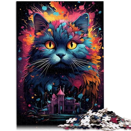 Puzzle 2000 Teile für Erwachsene, seltsame kleine Schwarze Katze, als Geburtstagsgeschenk, Wanddekoration, 70 x 100 cm, für Teenager ab 14 Jahren von SYUNFEI