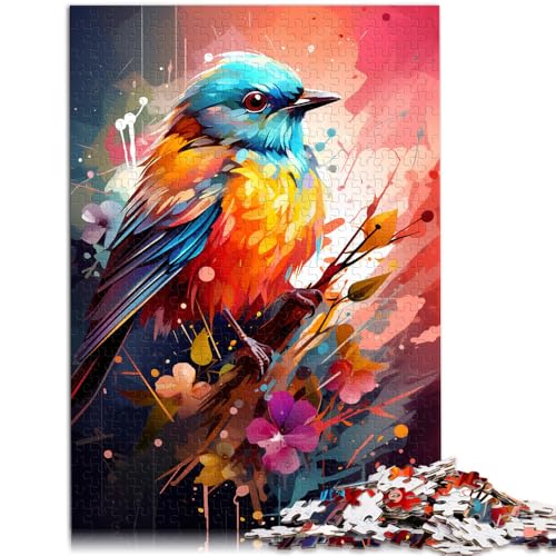 Puzzle für Erwachsene, 2000 Teile, süßer Kleiner Blauvogel, Spielzeug, Lernspiele, Stressabbau, Weihnachtspuzzle, Geschenke, 27,56 x 39,37 Zoll von SYUNFEI