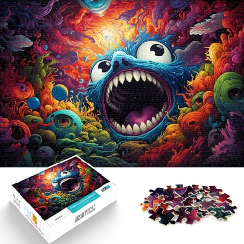 1000-teiliges Puzzle für Erwachsene, farbenfrohes, süßes Monster-Puzzle für Lernspiele, herausforderndes Spielzeug, tolles Geschenk, 26x38cm, für 14-Jährige 1000-teiliges Puzzle für Erwachsene, farbenfrohes, süßes Monster-Puzzle für Lernspiele, herausforderndes Spielzeug, tolles Geschenk, 26x38cm, für 14-Jährige von SYUNFEI