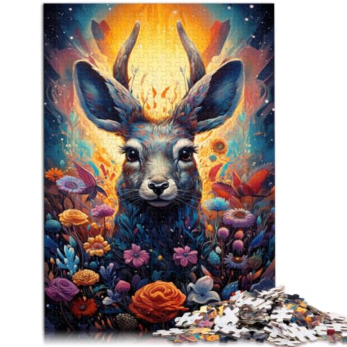 Puzzle für Erwachsene mit 1000 Teilen, süßes REH, pädagogische Herausforderung mit vollständig ineinander greifenden, zufällig geformten Teilen, 10,27 x 14,96 Zoll von SYUNFEI