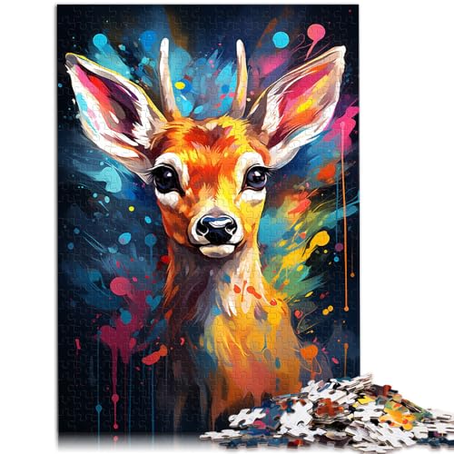 2000-teiliges Puzzle für Erwachsene mit süßem kleinen Hirsch. Das Impossible Puzzle ganze Familie. 27,56 x 39,37 Zoll für Teenager ab 14 Jahren. von SYUNFEI