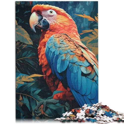 Puzzle 2000 Teile für Erwachsene, tropischer Papagei, interessantes Puzzle zur Stressreduzierung, gutes Geschenk, 27,56 x 39,37 Zoll, von SYUNFEI