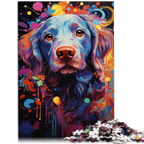 Puzzle für Erwachsene, 1000 Teile, verwöhnte Welpen, Spielzeug, Denkspiel, Weihnachtswunschliste mit Weihnachtsmann,50x75cm, für Teenager ab 14 Jahren von SYUNFEI