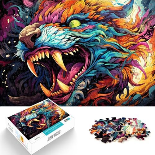 Puzzle für Erwachsene, 1000 Teile, wildes, buntes Monster, Familienaktivitätspuzzle, tolle Geschenke und Spielzeuge, 50 x 75 cm, für Teenager ab 14 Jahren Puzzle für Erwachsene, 1000 Teile, wildes, buntes Monster, Familienaktivitätspuzzle, tolle Geschenke und Spielzeuge, 50 x 75 cm, für Teenager ab 14 Jahren von SYUNFEI