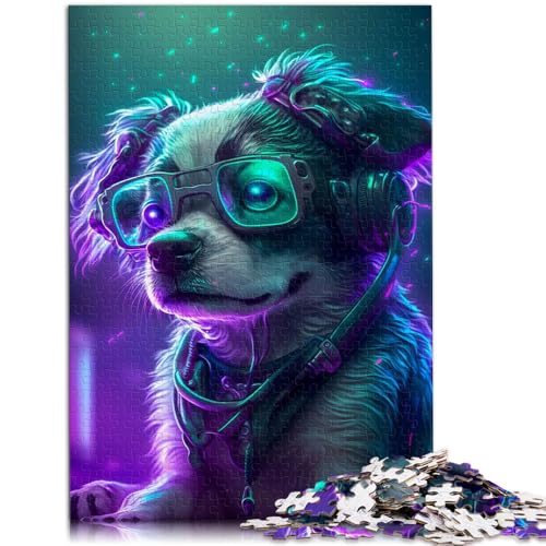 1000-teiliges Puzzle für Erwachsene, süßes Hunde-Cartoon-Puzzle, Lernspiel für Geburtstag, Weihnachten,38x52cm, für Teenager ab 14 Jahren von SYUNFEI