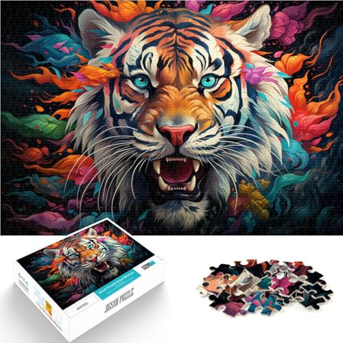 Puzzle für Erwachsene 1000 Teile Wütender, gewalttätiger Tiger Lernspiele Heimdekoration Puzzle Home Art Decor 14,96 Zoll x 20,47 Zoll Puzzle für Erwachsene 1000 Teile Wütender, gewalttätiger Tiger Lernspiele Heimdekoration Puzzle Home Art Decor 14,96 Zoll x 20,47 Zoll von SYUNFEI