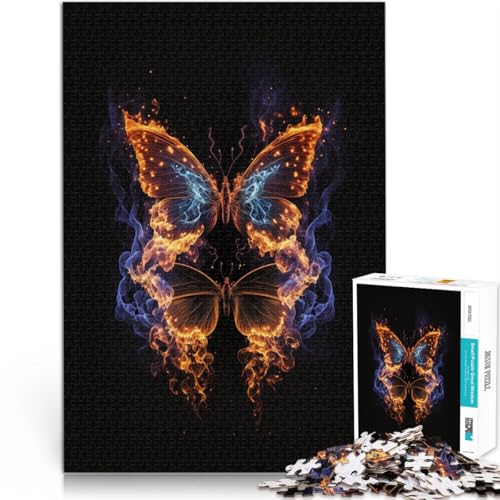 Puzzle 1000 Teile für Erwachsene Schöner Schmetterling für Weihnachtswunschliste mit Weihnachtsmann 19,7 x 29,5 Zoll Geeignet für und Jugendliche ab 14 Jahren von SYUNFEI