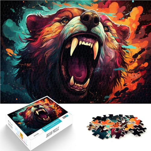 Puzzle 1000 Teile für Erwachsene Bär Lernspiel Herausforderungsspielzeug ganze Familie 50 x 75 cm für 14-Jährige Puzzle 1000 Teile für Erwachsene Bär Lernspiel Herausforderungsspielzeug ganze Familie 50 x 75 cm für 14-Jährige von SYUNFEI