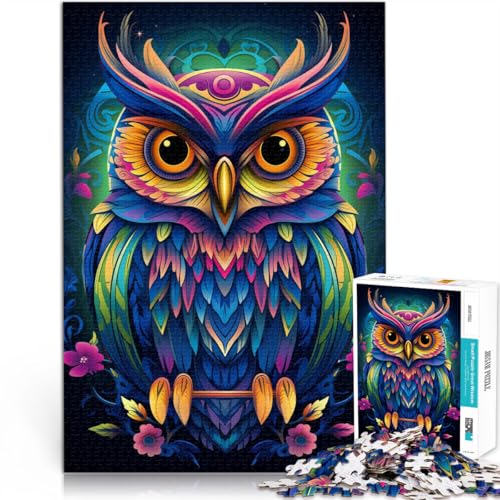 Puzzle für Erwachsene, 2000 Teile, Eulenkunst, Lernspiele, Heimdekorationspuzzle, tolles Geschenk für Spiele, 27,56 x 39,37 Zoll, von SYUNFEI