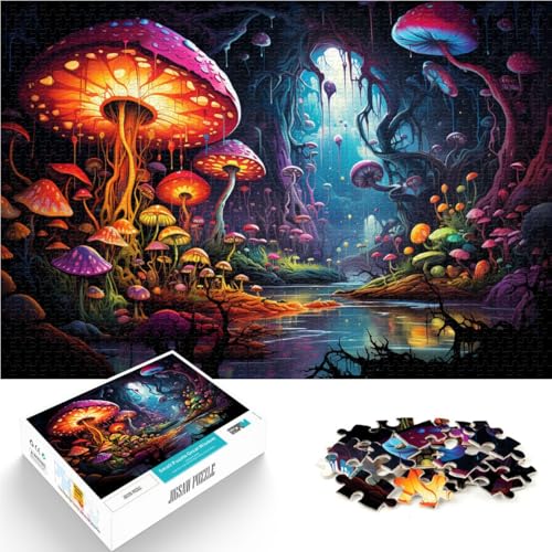 Puzzle 2000 Teile für Erwachsene „Pilze nach dem Regen“ für die Weihnachtswunschliste mit Weihnachtsmann, 70 x 100 cm, für Teenager ab 14 Jahren von SYUNFEI