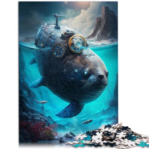 Puzzle 1000 Teile für Erwachsene Seal Supernatural Lernpuzzle Geeignet als Schreibtischdekoration 19,7 x 29,5 Zoll Geeignet für und Jugendliche ab 14 Jahren von SYUNFEI