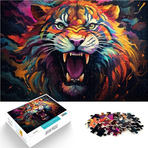 Puzzle für Erwachsene 1000 Teile Fantasie Wilder Tiger Spielzeug Lernspiele Stressabbau 10,27 Zoll x 14,96 Zoll Herausforderung der Gehirnintelligenz süchtig machendes Spielzeug Puzzle für Erwachsene 1000 Teile Fantasie Wilder Tiger Spielzeug Lernspiele Stressabbau 10,27 Zoll x 14,96 Zoll Herausforderung der Gehirnintelligenz süchtig machendes Spielzeug von SYUNFEI
